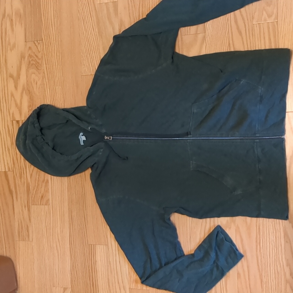 James Perse vintage French terry zip up hoodie sz 4 xl